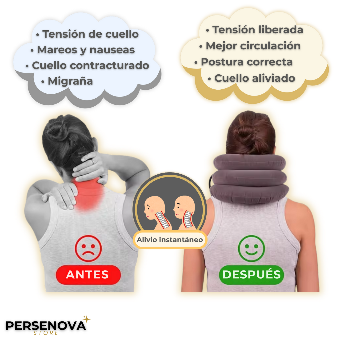 CerviCare™ - Cojín corrector cervical
